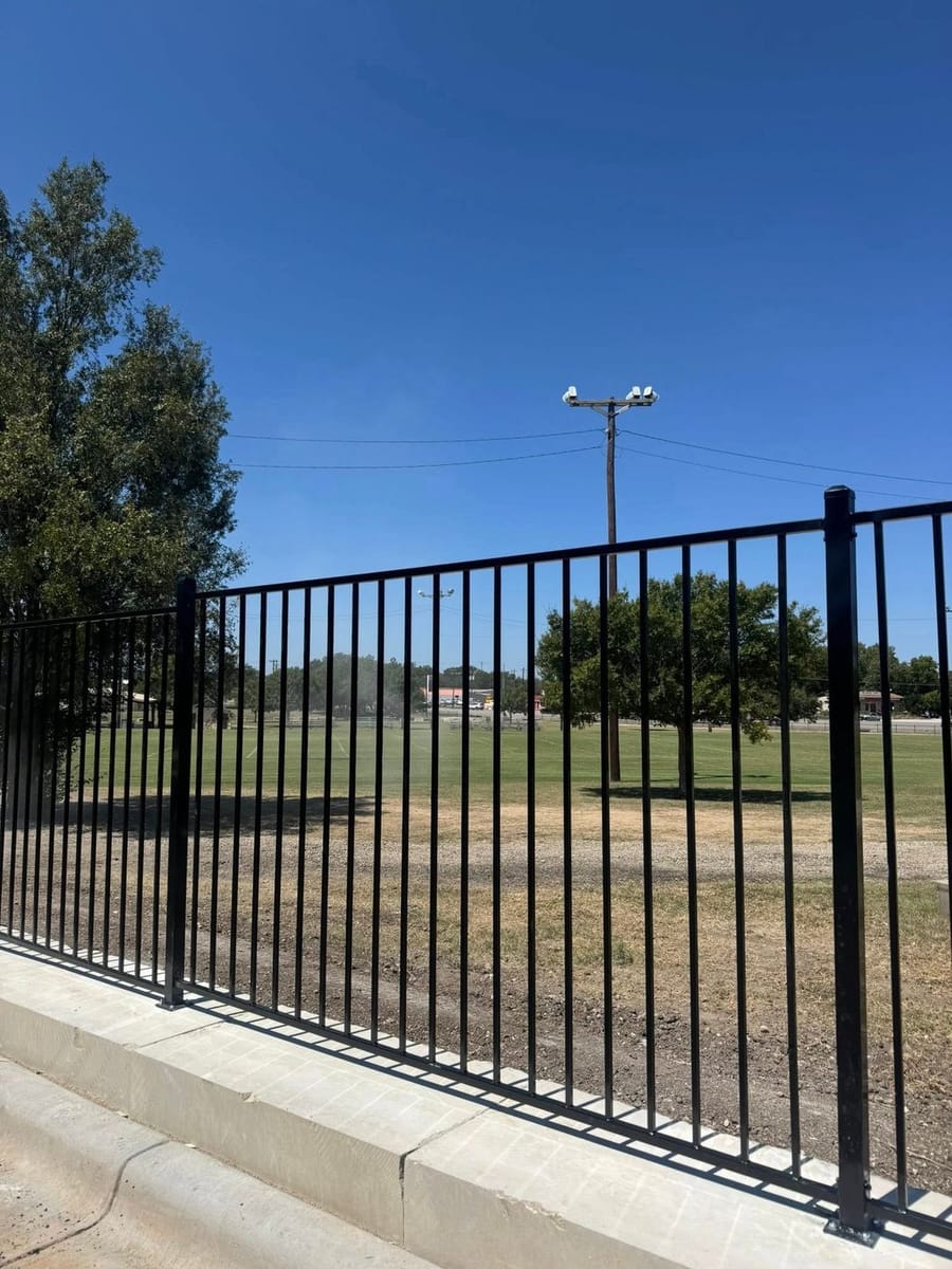 5' Wrought Iron Fence in Burnet